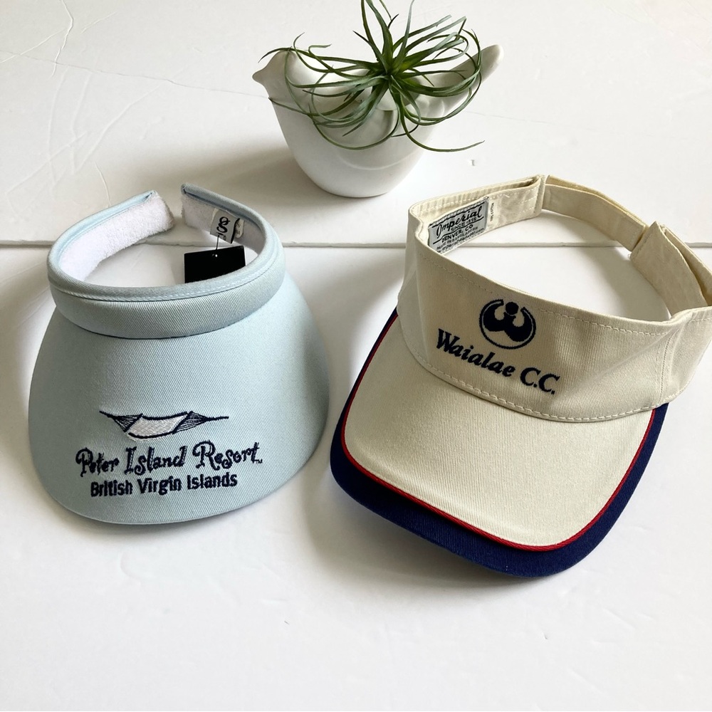 Waialae C.C. and Peter Island resort Visors